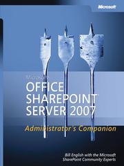 Microsoft Office Sharepoint Server 2007 administrator's companion /