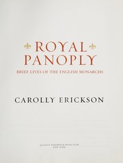 Royal panoply : brief lives of the English monarchy /