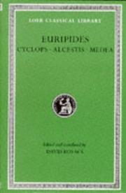 Euripides : Cyclops ; Alcestis ; Medea /