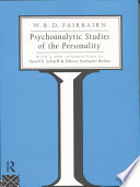Psychoanalytic studies of the personality /