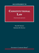 2022 supplement to constitutional law /