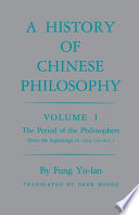 A history of Chinese philosophy /