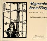 Remember not to forget : a memory of the  Holocaust /