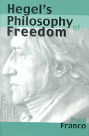 Hegel's philosophy of freedom /