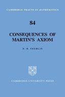 Consequences of Martin's axiom /