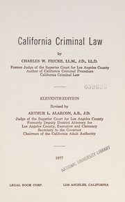 California criminal law /