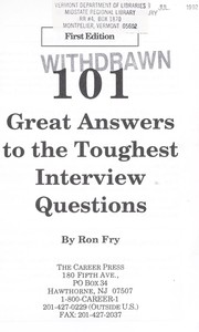 101 great answers to the toughest interview questions /