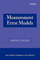 Measurement error models /