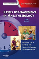 Crisis management in anesthesiology /