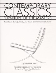 Contemporary classics : furniture of the masters /