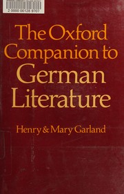 The Oxford companion to German literature /