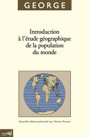 Introduction à l'étude géographique de la population du monde