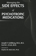 Managing the side effects of psychotropic medications /