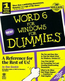 Word for Windows 6 for dummies /