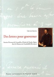 Des lettres pour gouverner : Antoine Perrenot de Granvelle et l'Italie de Charles Quint dans les manuscrits Trumbull de Besançon /