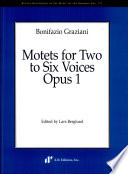 Motets for two to six voices, opus 1