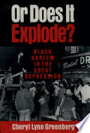 Or does it explode? : Black Harlem in the Great Depression /