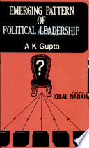 Emerging pattern of political leadership : a case study of Punjab /