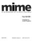Mime : a playbook of silent fantasy /