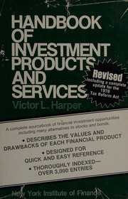 Handbook of investment products and services /