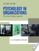 Psychology in organizations : the social identity approach /