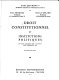 Droit constitutionnel et institutions politiques /