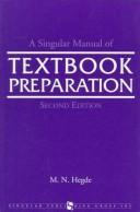 A singular manual of textbook preparation /