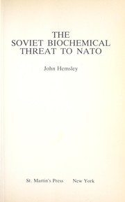 The Soviet biochemical threat to NATO /