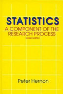Statistics : a component of the research process /