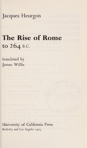 The rise of Rome to 264 B.C. /