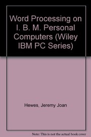 Word processing on IBM PCs /