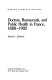 Doctors, bureaucrats, and public health in France, 1888-1902 /