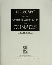 Netscape and the WWW for dummies /