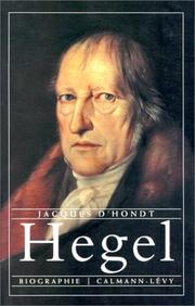 Hegel : biographie /