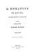 Q. Horatius Flaccus, ex recensione et cum notis /