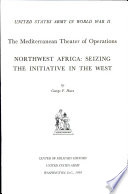 Northwest Africa : seizing the initiative in the West /