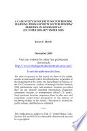 A case study in security sector reform : learning from security sector reform, building in Afghanistan (October 2002-September 2003) /