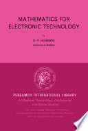 Mathematics for electronic technology /