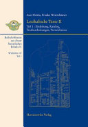 Lexikalische Texte II : Wortlisten, Formularbücher, grammatikalische Texte /