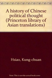A history of Chinese political thought /