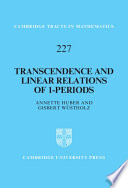 Transcendence and linear relations of 1-periods /