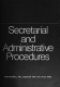 Secretarial and administrative procedures /