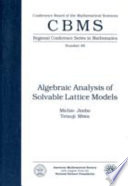 Algebraic analysis of solvable lattice models /