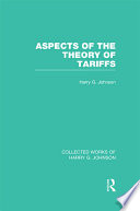 Aspects of the theory of tarriffs /