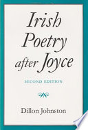 Irish poetry after Joyce /