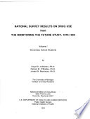 National survey results on drug use from the Monitoring the Future study, 1975-1993 /