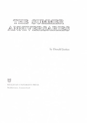 The summer anniversaries /
