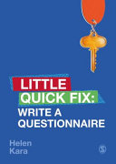 Little quick fix : write a questionnaire /