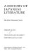 A history of Japanese literature /