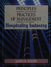 Principles and practices of management in the hospitality industry /